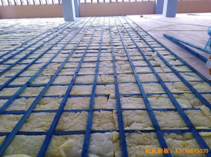 安徽合肥第十一中學運動地板安裝案例