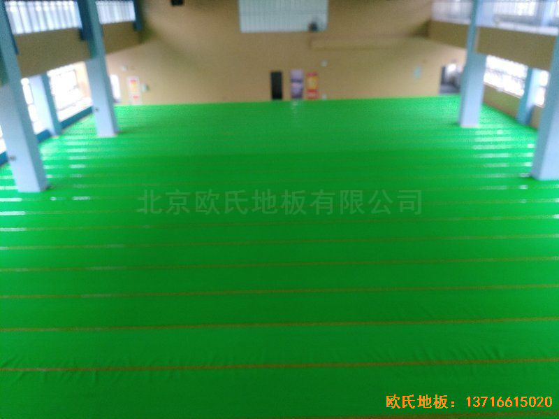 安徽合肥第十一中學運動地板安裝案例