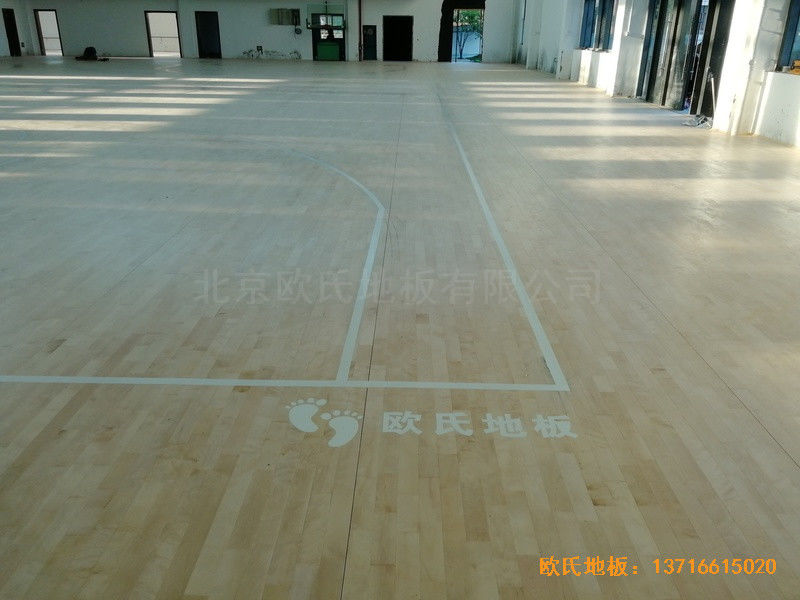 杭州建德籃球館體育木地板鋪裝案例3