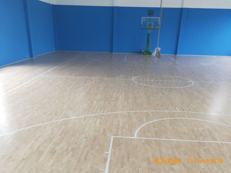 溫州消防特勤大隊籃球館體育木地板安裝案例3