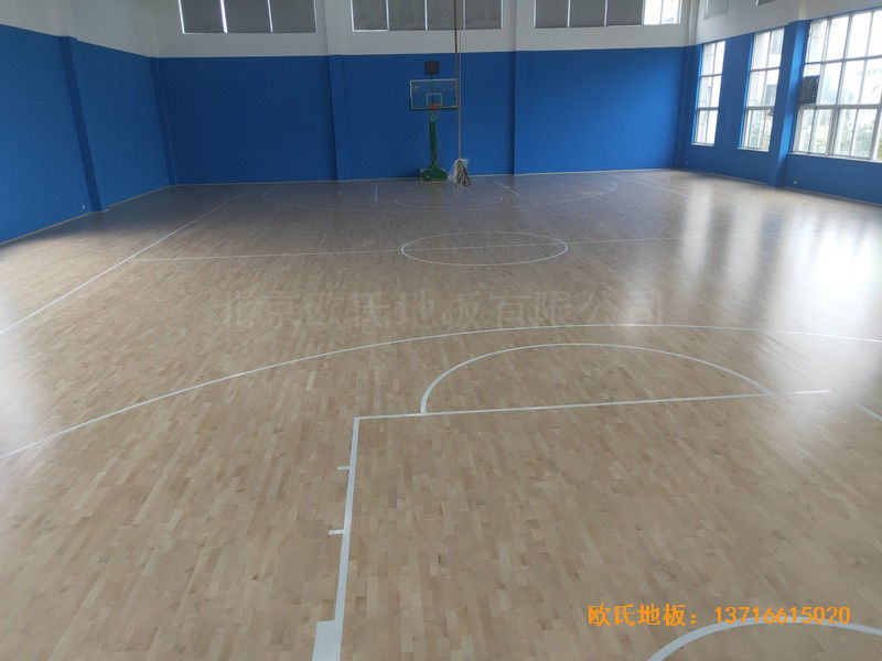 溫州消防特勤大隊籃球館體育木地板安裝案例4