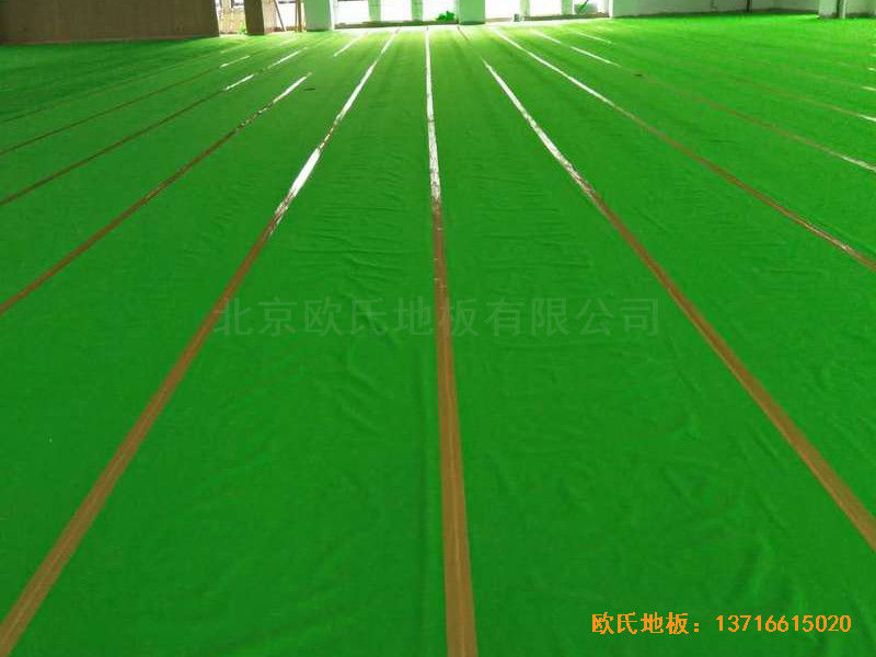 北京師范大學籃球館體育木地板鋪裝案例2