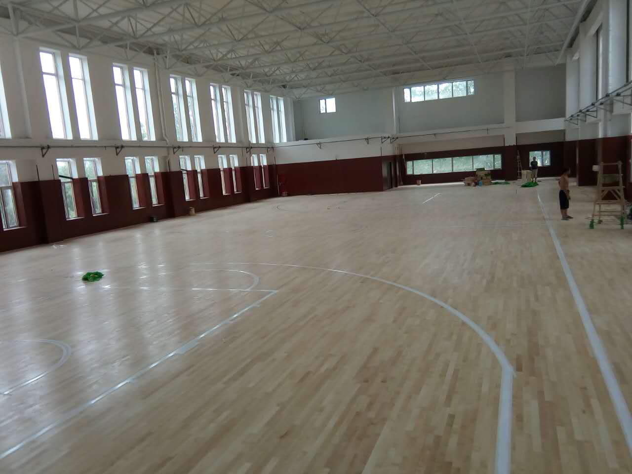 濱州南海小學籃球館項目安裝流程