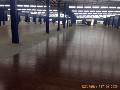四川綿陽個人球館運動木地板鋪設案例