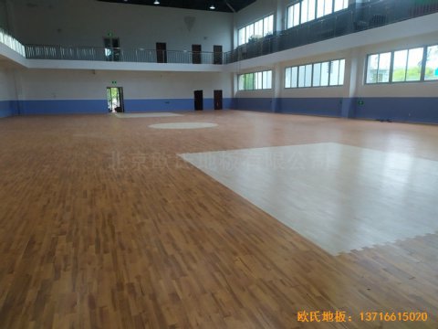 浙江虹橋較好的小學籃球館運動木地板