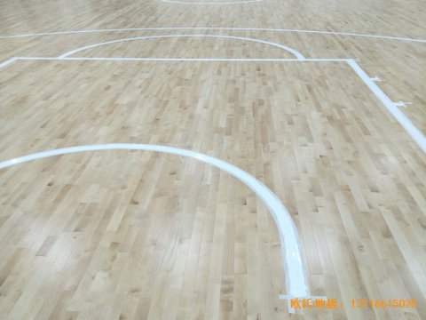 內蒙茂名旗安邊防大隊籃球館運動地板