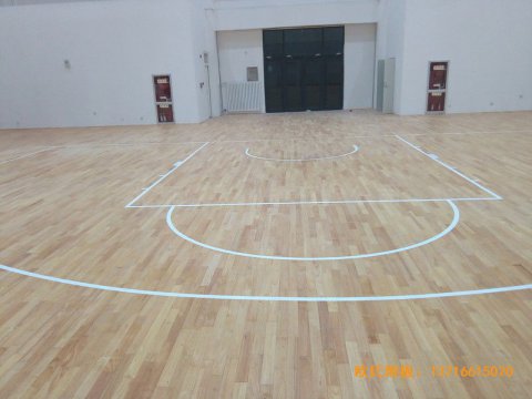 銀川北師大銀川小學籃球館運動地板安