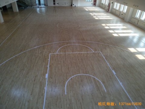 天津一號路四十八中籃球館運動木地板