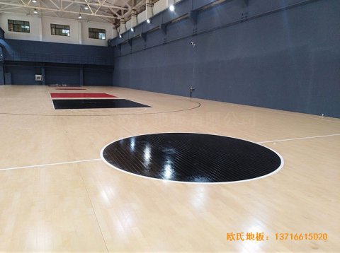 山東同昌23號籃球館體育地板鋪裝案例
