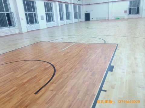 吉林篝火籃球訓練館體育地板鋪設案例